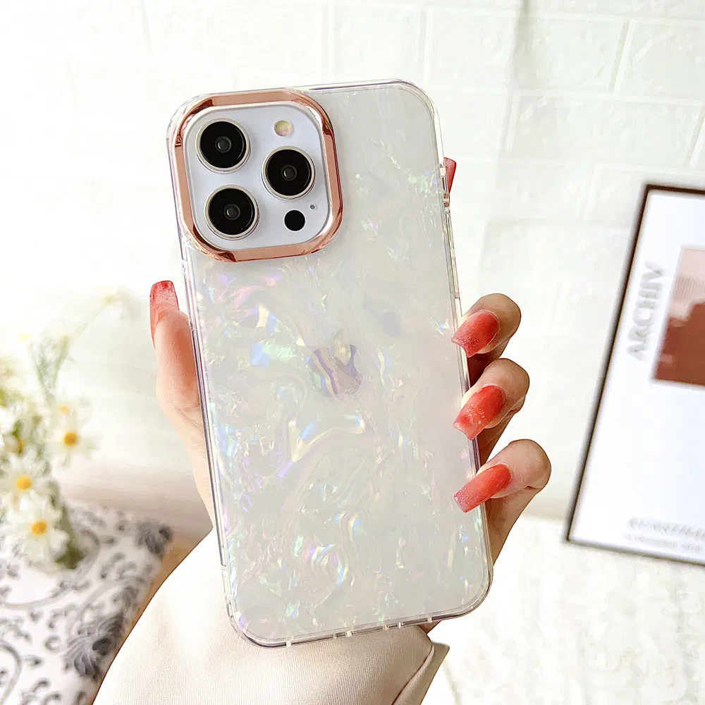 Ins Style Fancy Shell Electroplating Mobile Cell Cover for iPhone15 Phone Case for iPhone 11 12 13 14 PRO Plus Max