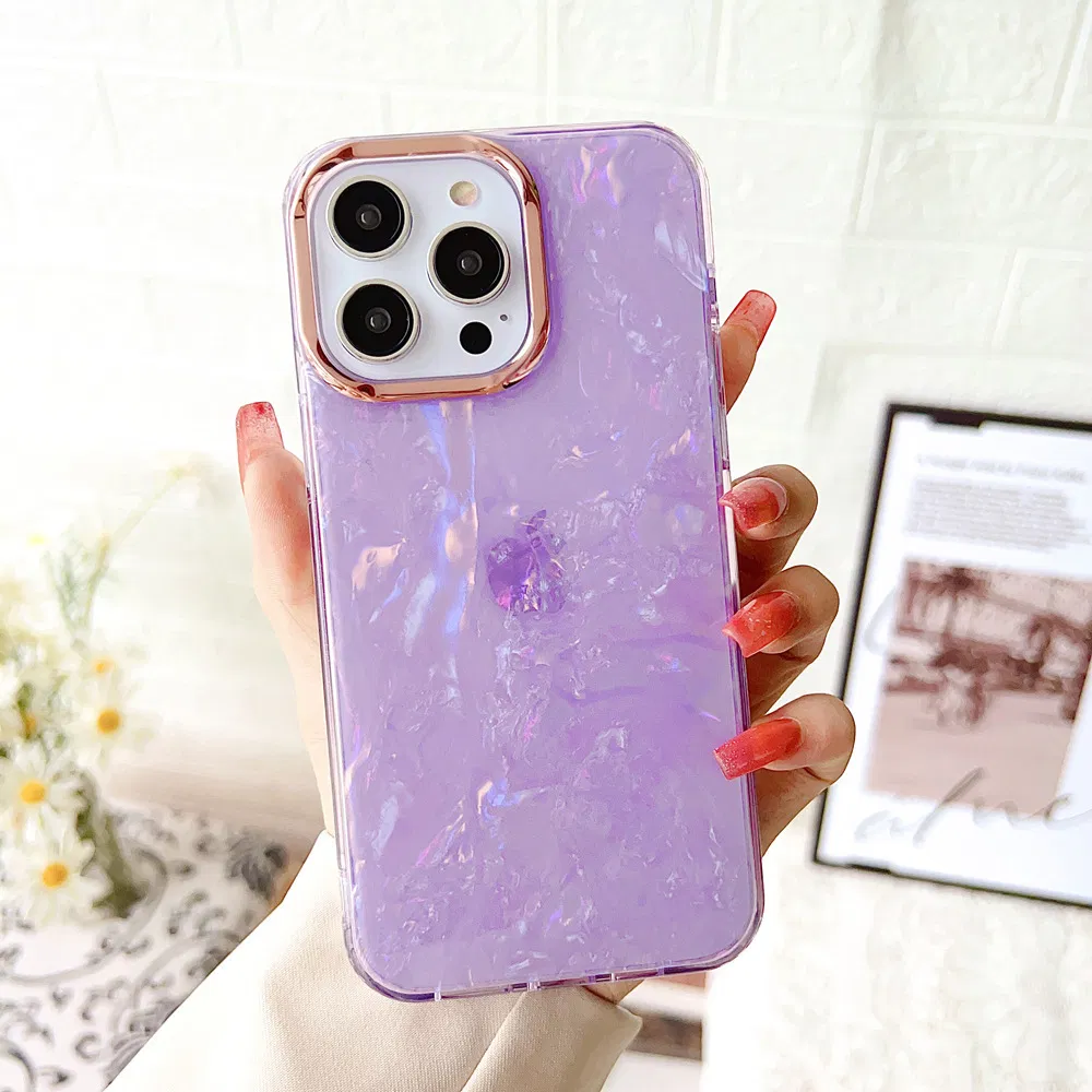 Ins Style Fancy Shell Electroplating Mobile Cell Cover for iPhone15 Phone Case for iPhone 11 12 13 14 PRO Plus Max