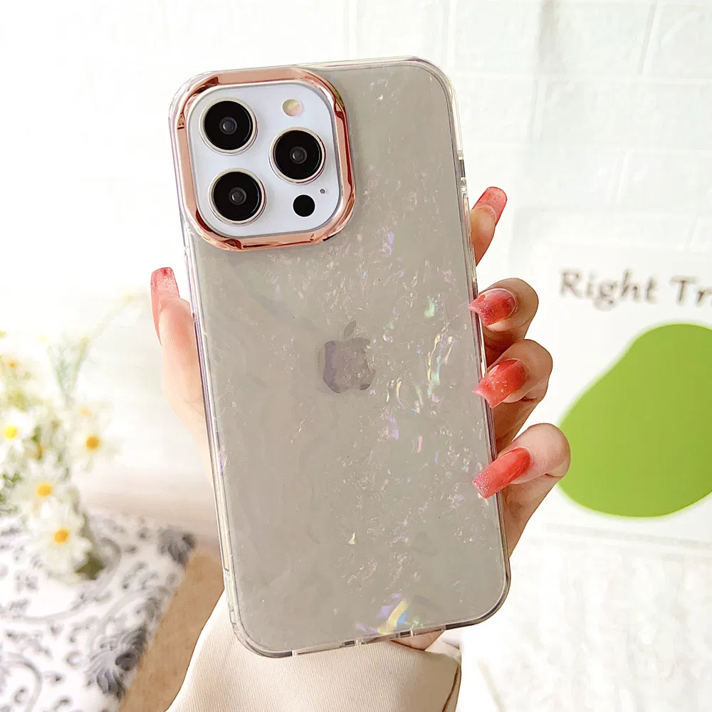 Ins Style Fancy Shell Electroplating Mobile Cell Cover for iPhone15 Phone Case for iPhone 11 12 13 14 PRO Plus Max