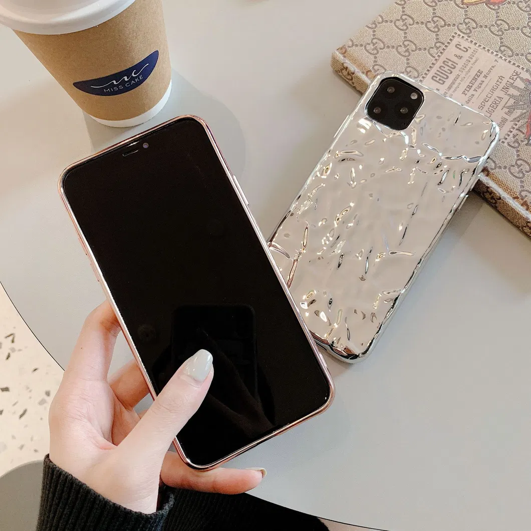 Ins Style Stereoscopic Electroplating Tinfoil Pattern Mobile Cell Phone Case for iPhone 13 14 PRO Huawei Mate30 40 PRO