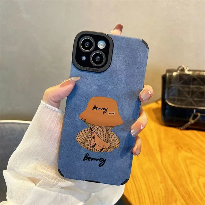 Ins Style Wholesale Bulk Price Kawaii Cute Bear Mobile Phone Case for iPhone 15 Apple 14PRO Cover