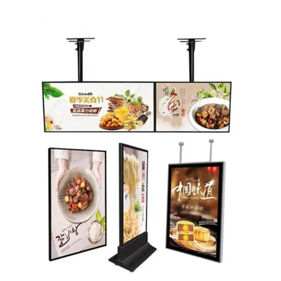 Aluminum Frame Slim LED Digital Menu Board Light Box