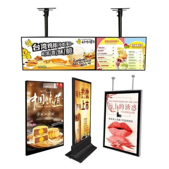 Aluminum Frame Slim LED Digital Menu Board Light Box