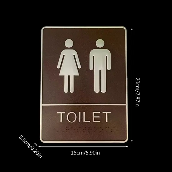 Bathroom Wall Sticker Woman Man Toilet Sign Home Hotel Washroom Door Signs