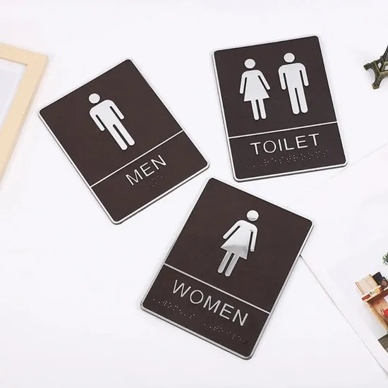 Bathroom Wall Sticker Woman Man Toilet Sign Home Hotel Washroom Door Signs