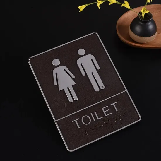 Bathroom Wall Sticker Woman Man Toilet Sign Home Hotel Washroom Door Signs