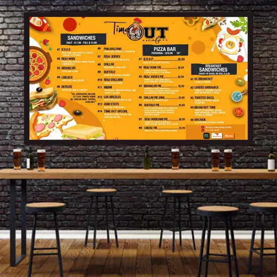 Custom Design LED Poster Wall Mount Menu Board Light Box