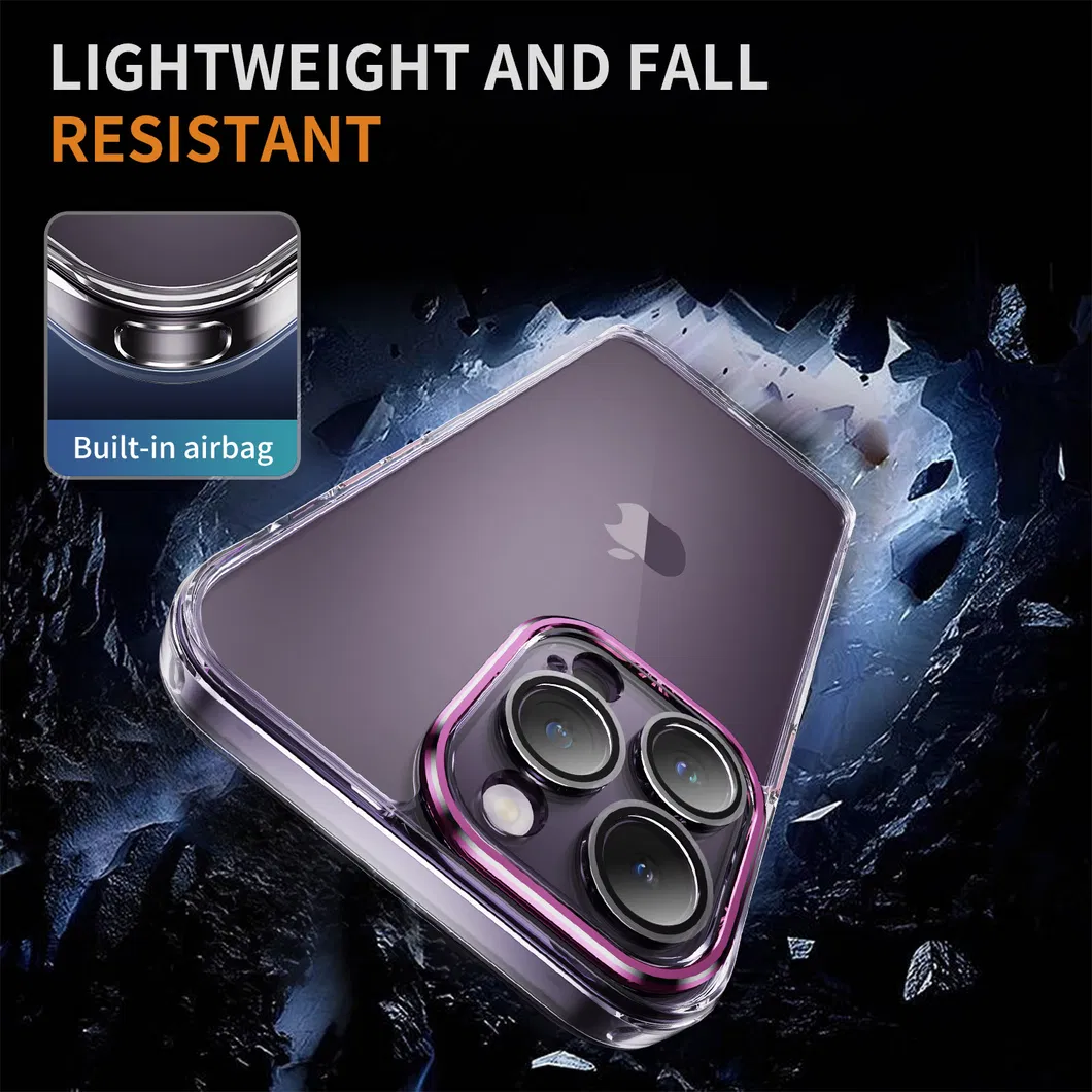 New Arrival Transparent PC Phone Case Luxury Glass Camera Protective Shockproof Case for iPhone 15 PRO Max 11 12 13 14 PRO Max