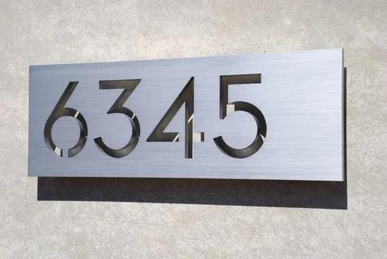 Custom Metal Door Signs Number Signage House Number Office Sign Wall Sign Name