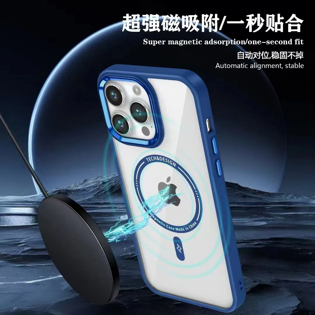 New Arriving for iPhone 16 Phone Case with Metal Lens Magsafe Box Package