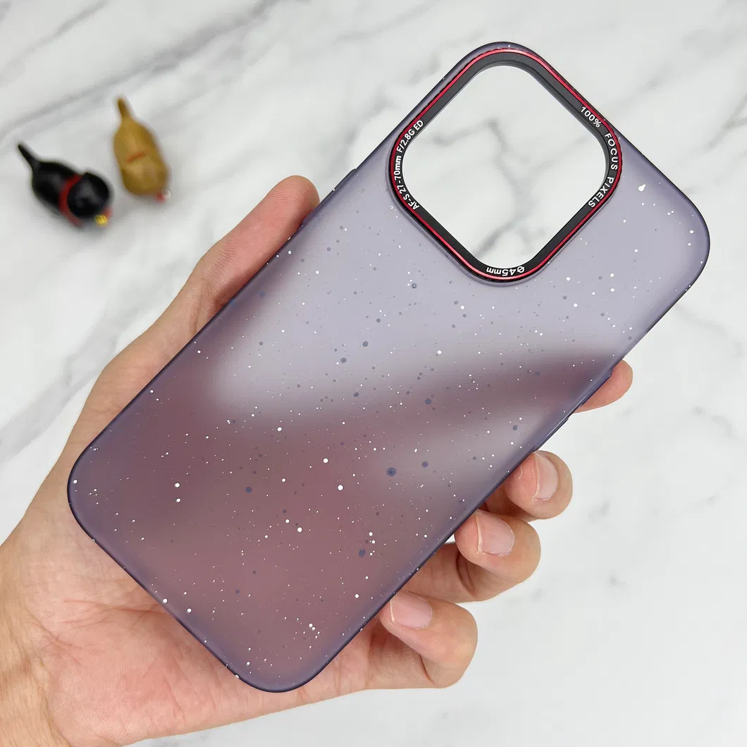 Street Fashion Translucent PC Mobile Phone Case Color Matte DOT Cell Covers for iPhone 15 PRO Max iPhone 14 13 12