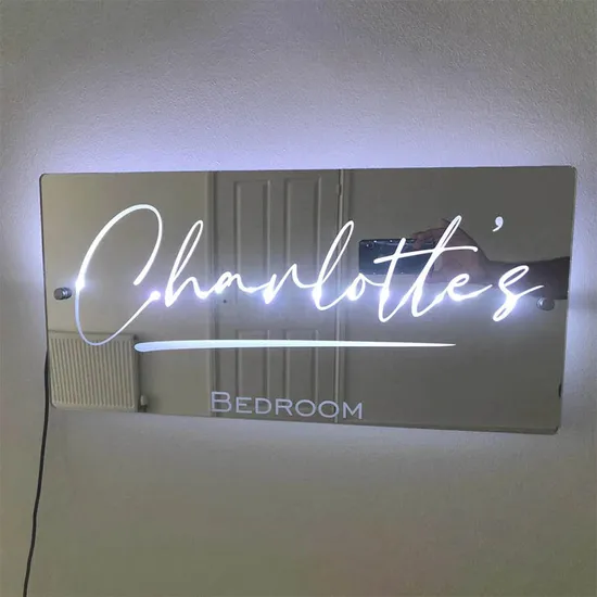 Erybaysign Custom RGB Neon Lights Lightbox with Stainless Steel Face