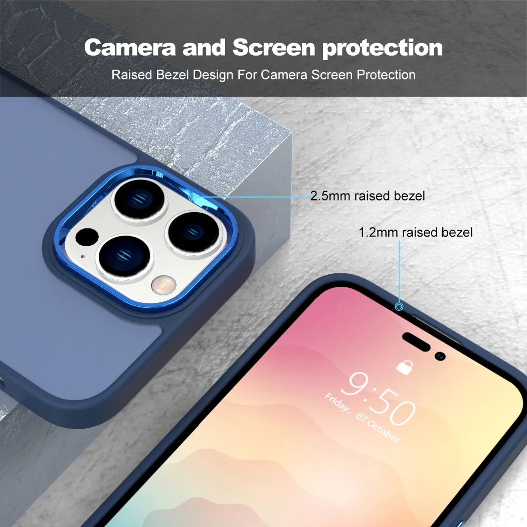 Translucent Smoked Matte Frosted Phone Case for iPhone 13 PRO Max Hard Back Cover TPU PC