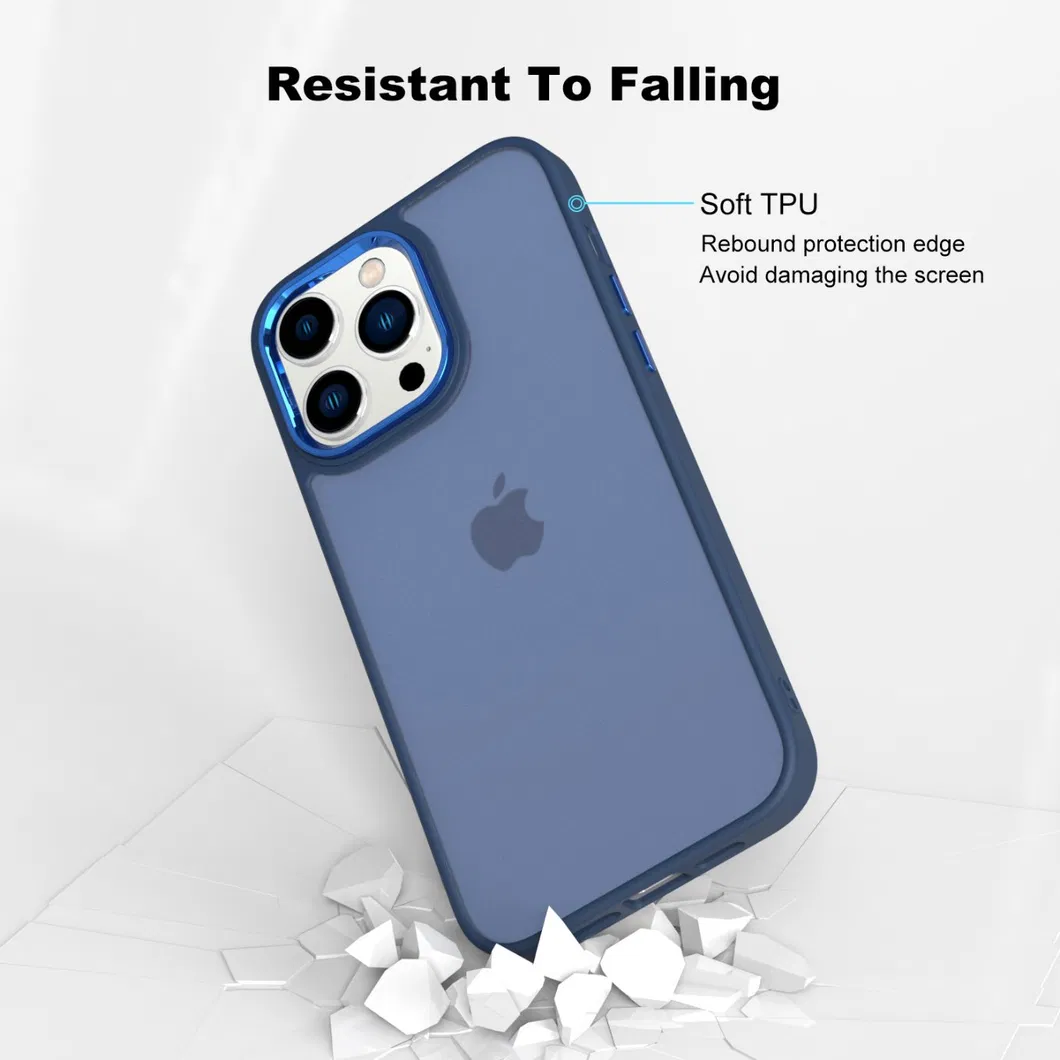 Translucent Smoked Matte Frosted Phone Case for iPhone 13 PRO Max Hard Back Cover TPU PC