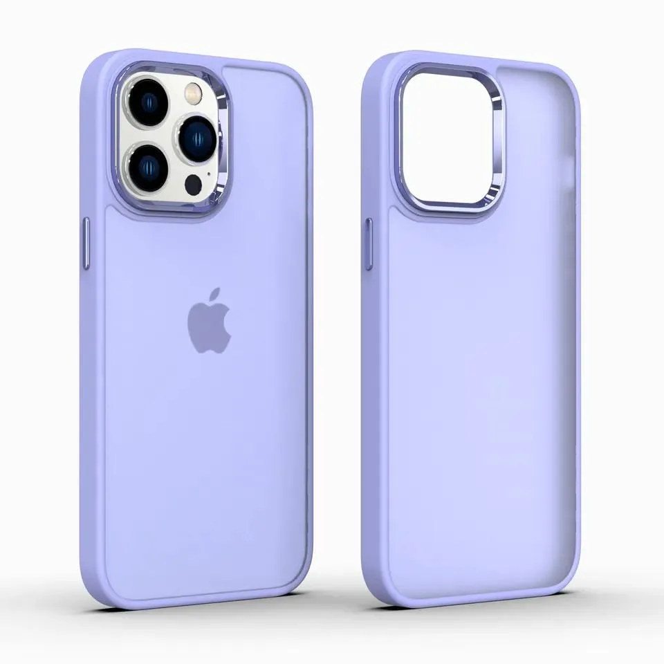 Translucent Smoked Matte Frosted Phone Case for iPhone 13 PRO Max Hard Back Cover TPU PC