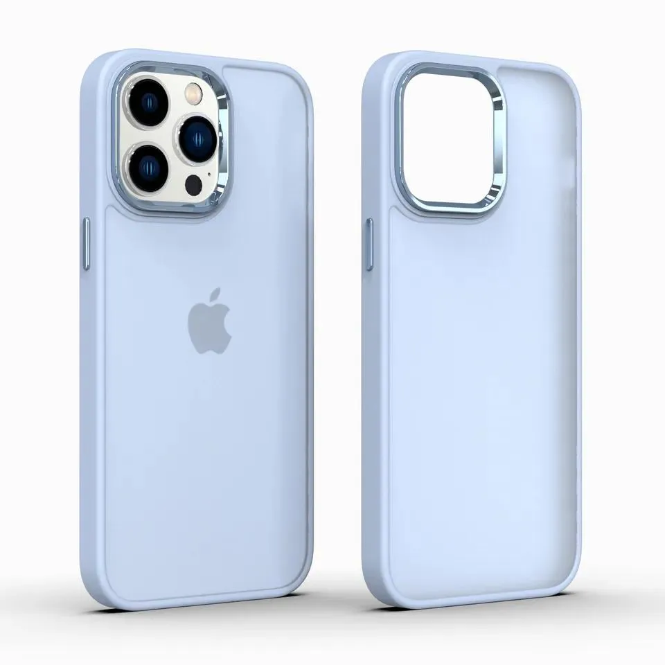 Translucent Smoked Matte Frosted Phone Case for iPhone 13 PRO Max Hard Back Cover TPU PC