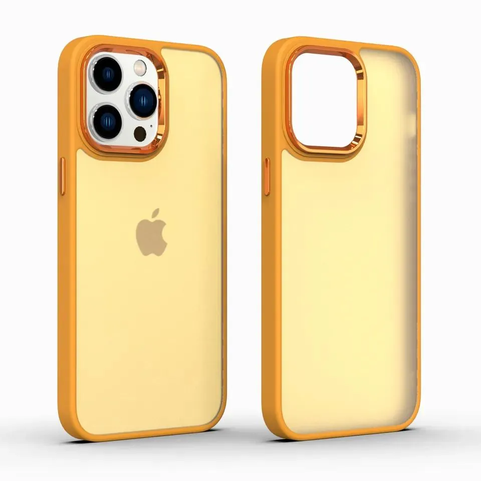 Translucent Smoked Matte Frosted Phone Case for iPhone 13 PRO Max Hard Back Cover TPU PC