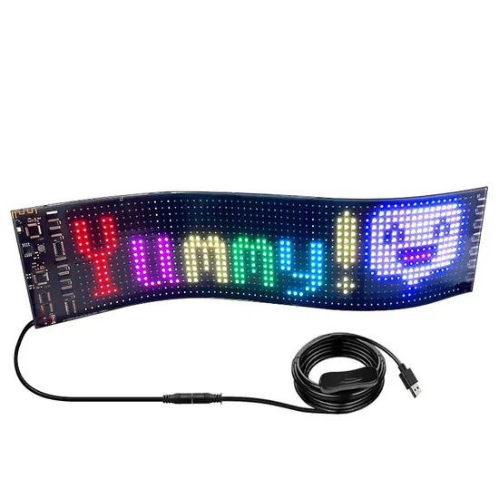 Flexible Programmable Scrolling Car LED Display Signage