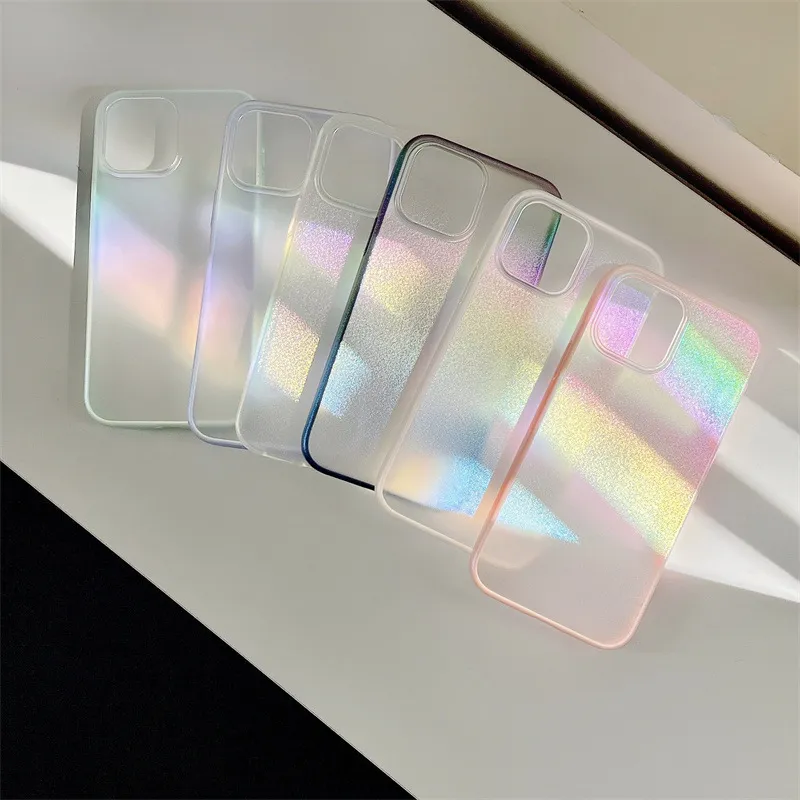 Transparent Mobile Phone Case Laser Bumper Frame for iPhone 15 PRO