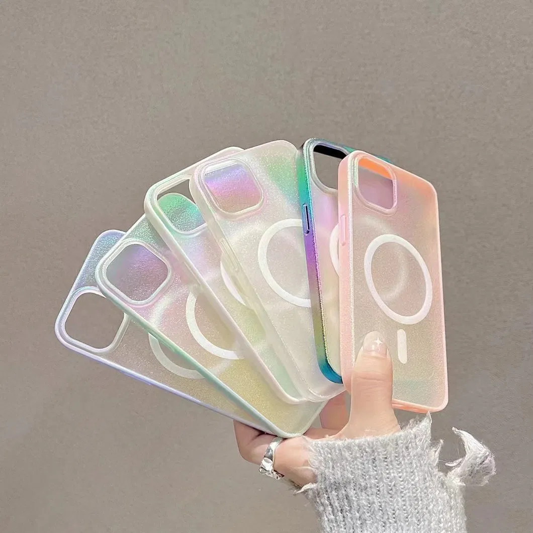 Transparent Mobile Phone Case Laser Bumper Frame for iPhone 15 PRO