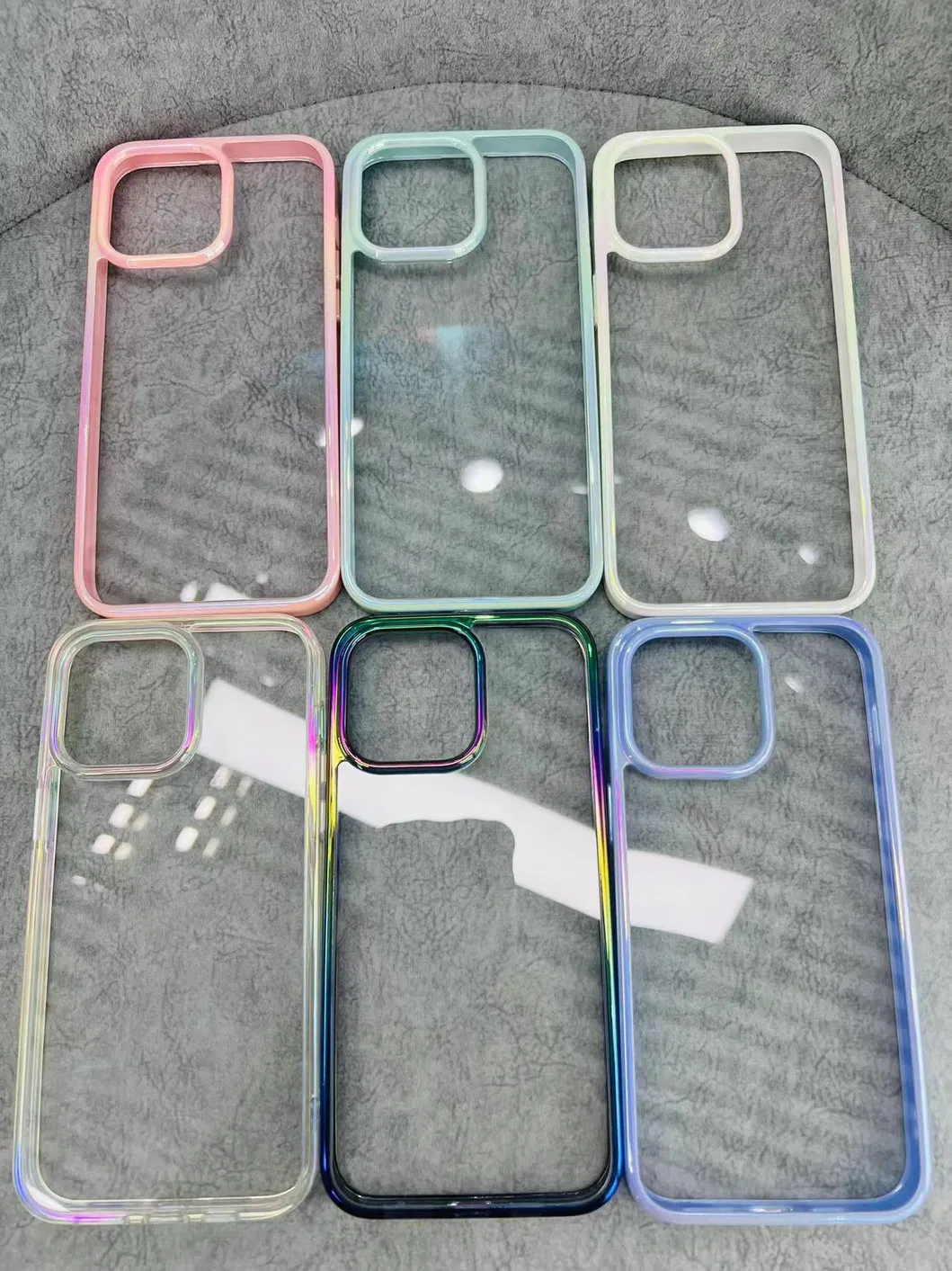 Transparent Mobile Phone Case Laser Bumper Frame for iPhone 15 PRO