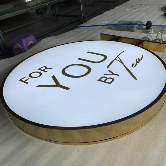 Giant SUS Metal LED Light Box Acrylic Cut Letter Commercial Use