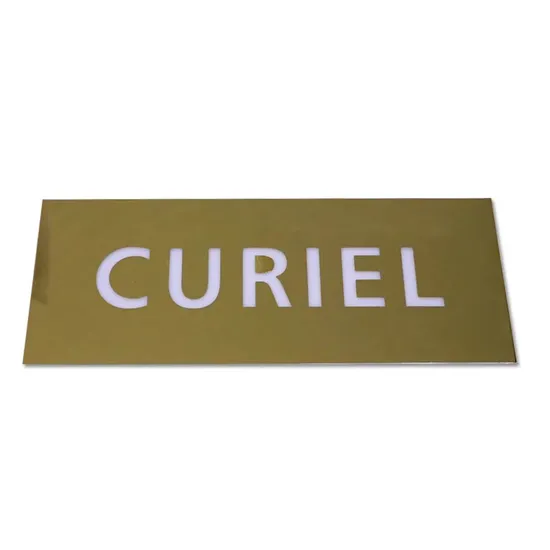 Gold Mirror 3D LED Stainless Steel Light Box Polished Metal Luminated Signage