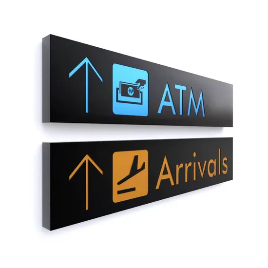 Hotel Lobby Design LED Advertising Acrylic Light Box Signage