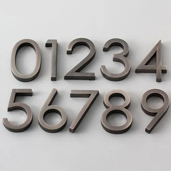 House Address Number Sign Metal Address House Number Sign Stainless Steel Hotel Room Floor Number Sign