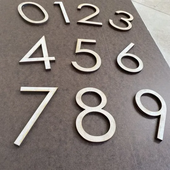 House Address Number Sign Metal Address House Number Sign Stainless Steel Hotel Room Floor Number Sign