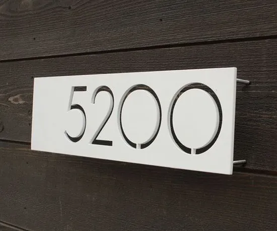 House Address Numbers House Number Sign Door Sign Outdoor Address Signage