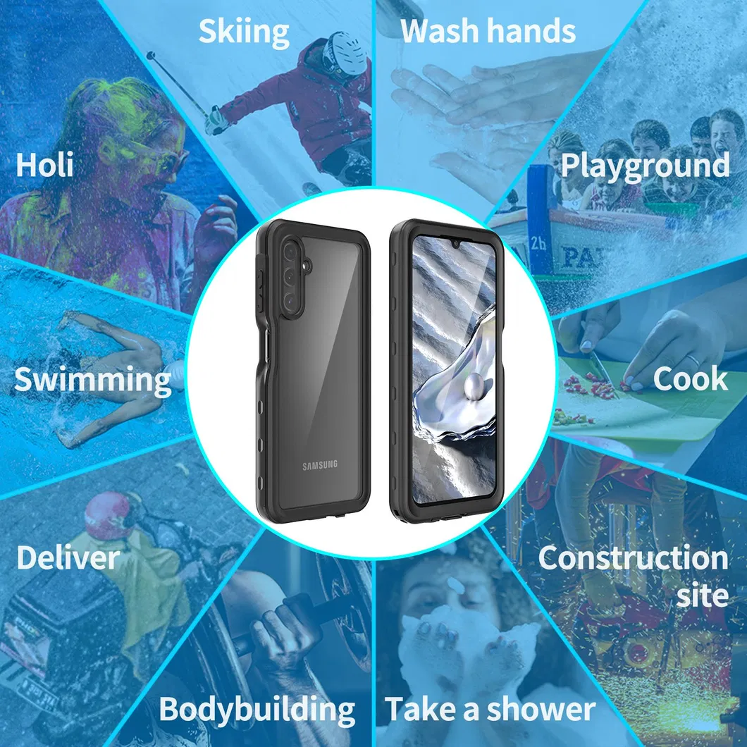 Waterproof 360 Full Cover Shockproof Mobile Phone Case for Samsung A14 A24 A34 A54-5g