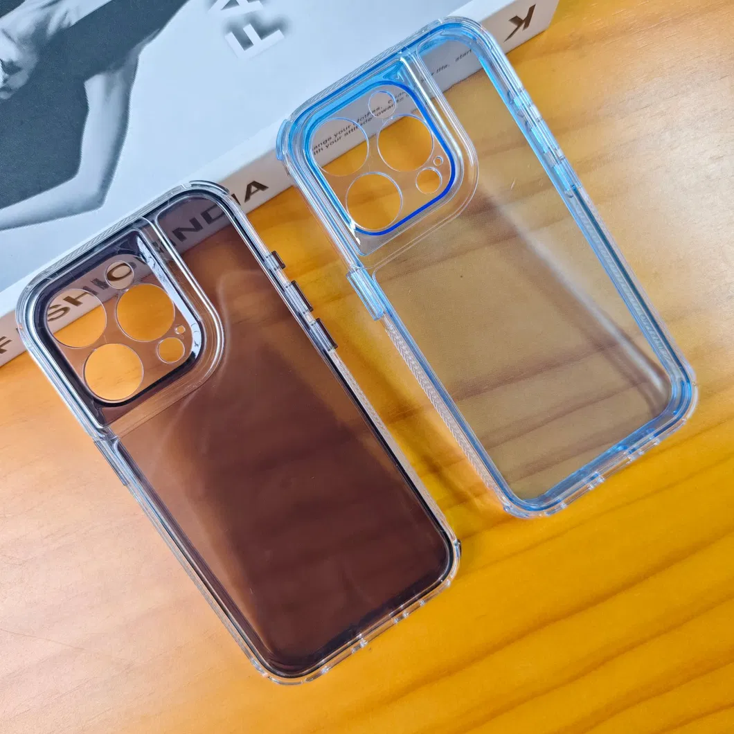 Wholesale Translucent Candy Color PC TPU Space Mobile Phone Case for iPhone 15PRO