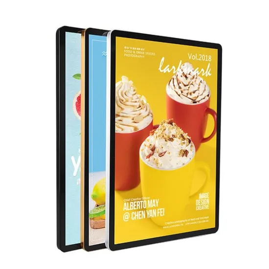 LED Poster Frame Magnetic Restaurant Light Box