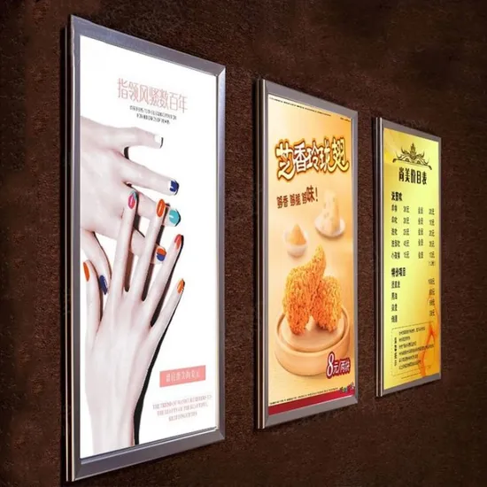 LED Poster Frame Magnetic Restaurant Light Box