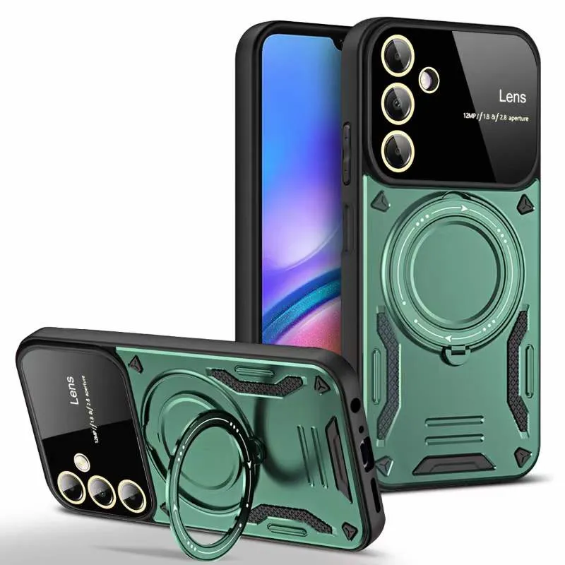 for iPhone15 PRO Max Matte Phone Case Magnetic Airbag Anti-Drop Shockproof Skin-Feeling