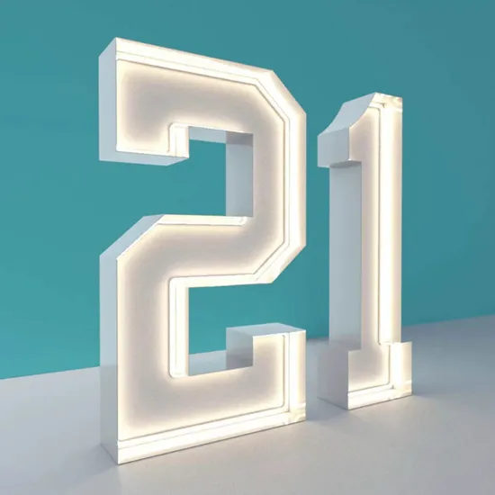 Light up Sign 3FT 4FT 5FT Marquee Letters Giant Neon Numbers