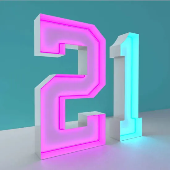 Light up Sign 3FT 4FT 5FT Marquee Letters Giant Neon Numbers