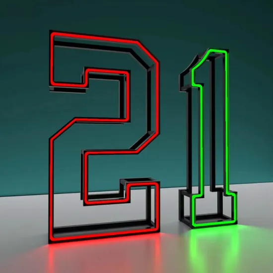 Light up Sign 3FT 4FT 5FT Marquee Letters Giant Neon Numbers