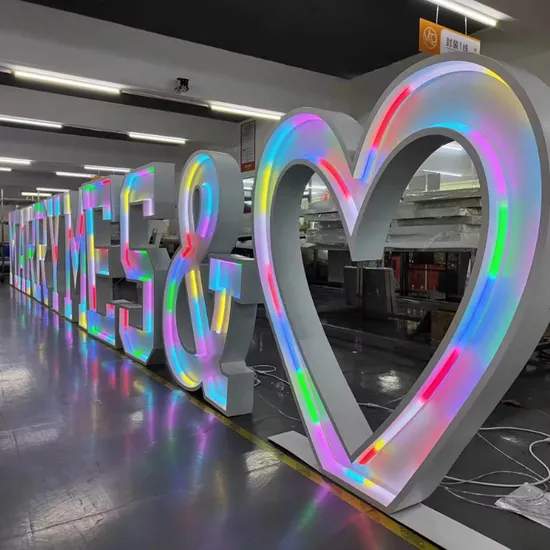 Marry Me Frame Neon Letter Sign Running RGB LED Light Signage