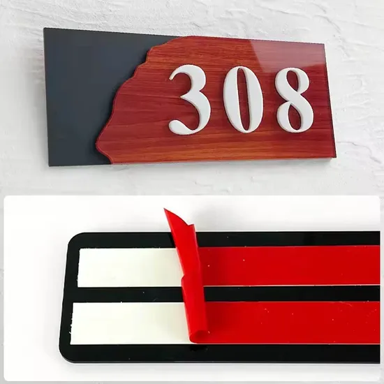 Modern House Numbers Apartment Door Signs