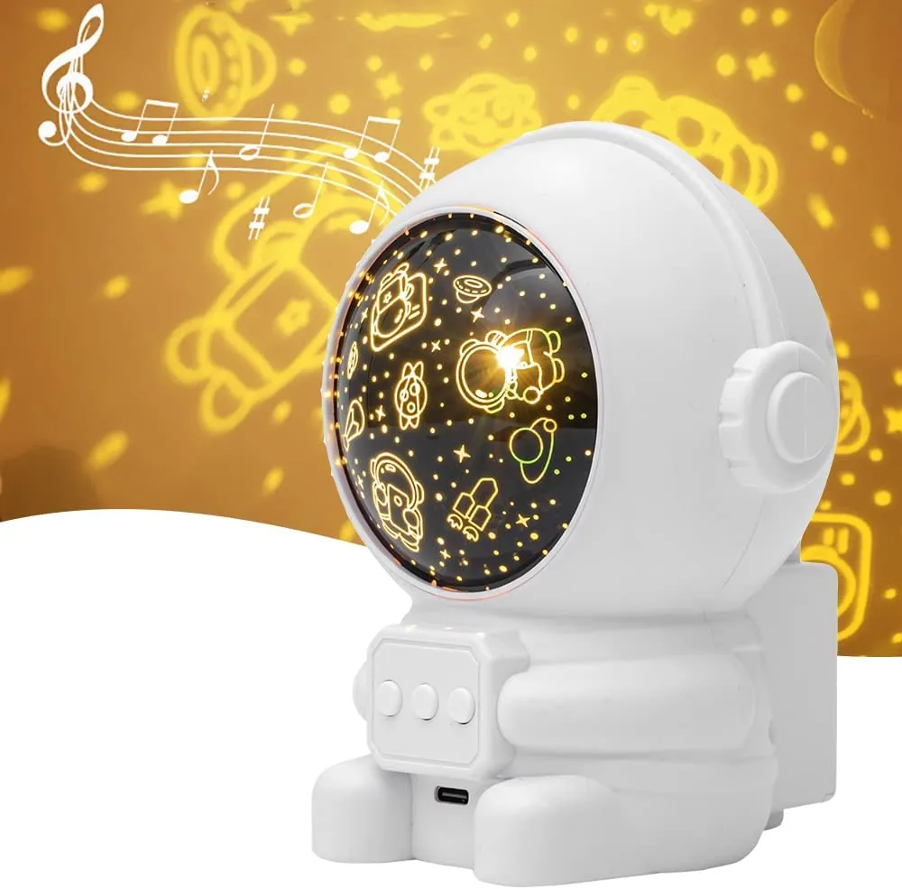 Silicone Carousel Music Light - Rechargeable LED Night Light for Children