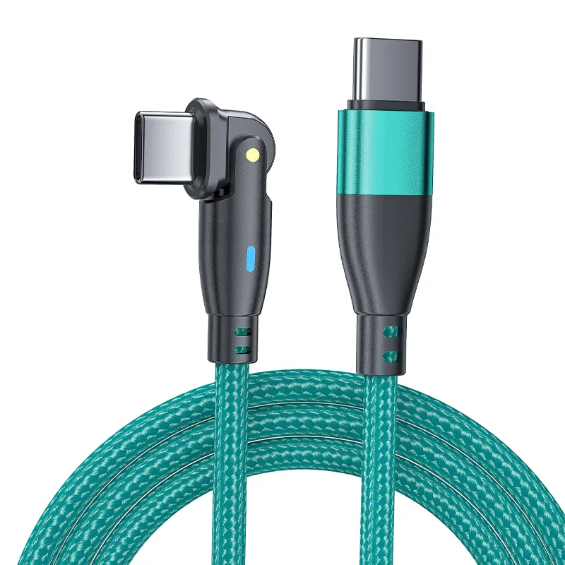 180 Degrees Free Rotation Fast Charging Data Cable with Type-C to Type-C Interface in Pd 60W