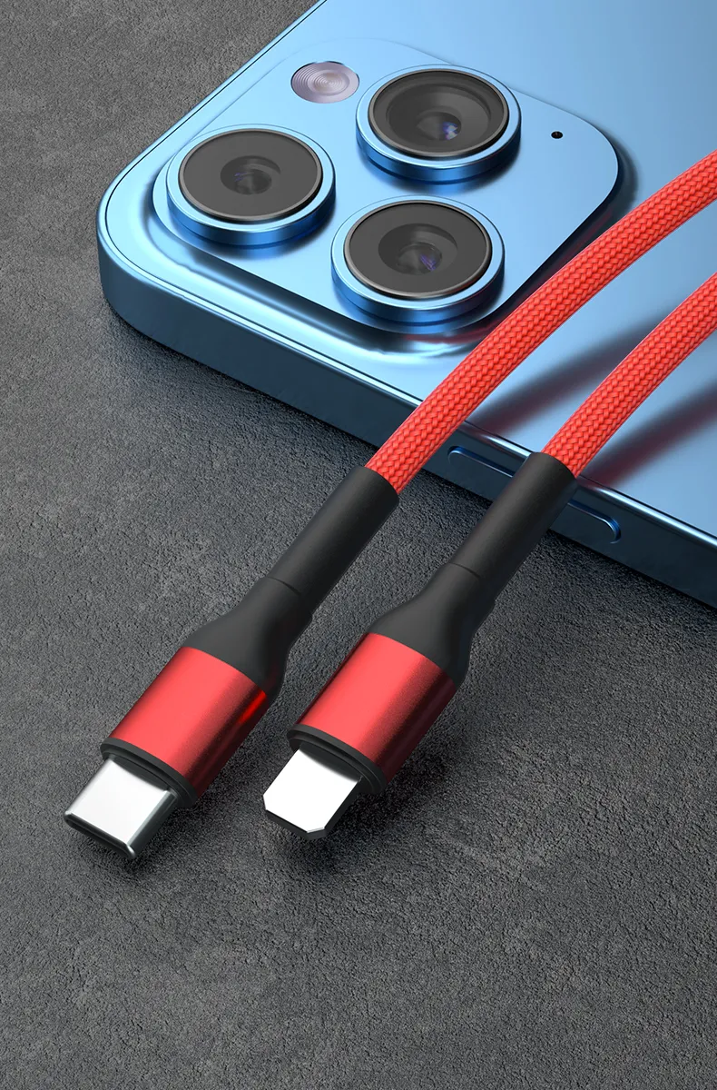 1 Meter 2 Meters Sr Lengthened Reinforced Upgraded Charging Data Cable Type-C to Lightning Charging Cable