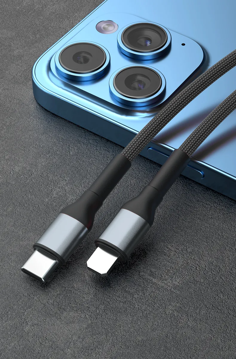 1 Meter 2 Meters Sr Lengthened Reinforced Upgraded Charging Data Cable Type-C to Lightning Charging Cable