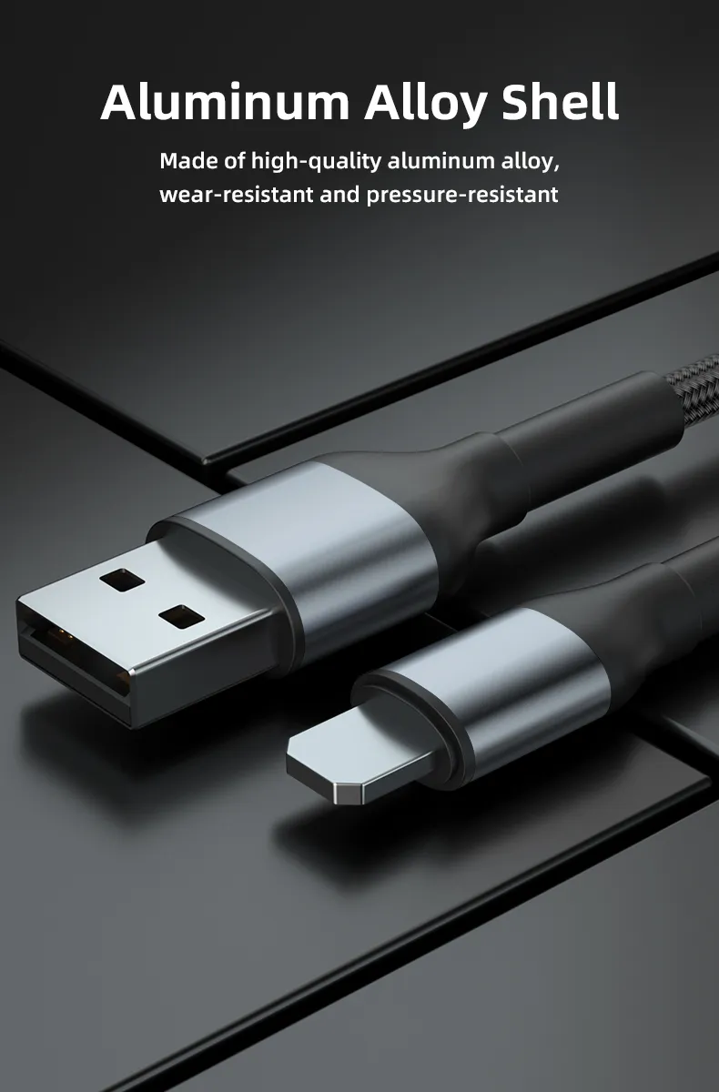 1 Meter 2 Meters Sr Lengthened Reinforced Upgraded Charging Data Cable USB to Lightning Charging Cable