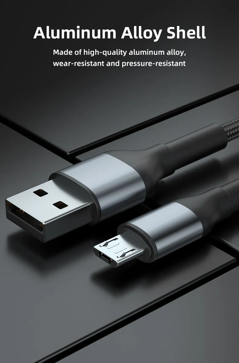 1 Meter 2 Meters Sr Lengthened Reinforced Upgraded Charging Micro Data Cable USB to Micro Charging Cable