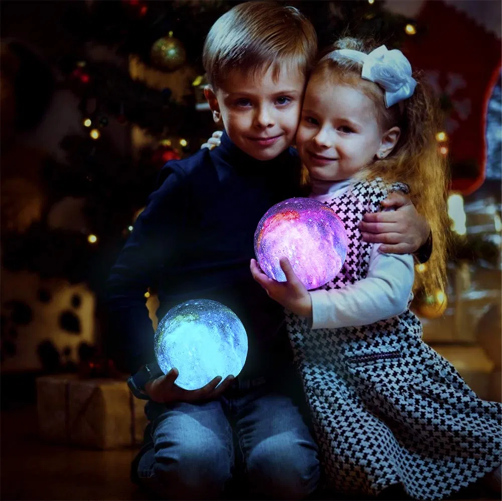 4.8 Inch 16 LED Colors Moon Night Light Galaxy Lamp