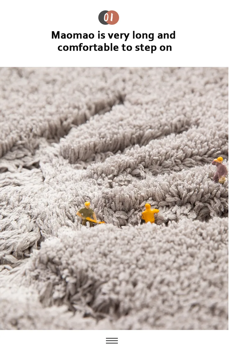 Amazon Basics Shaggy Washable Non Slip Bath Rugs for Bathroom Sets