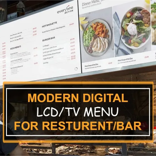 Restaurant Advertising Wall Mount Menu Board Light Box